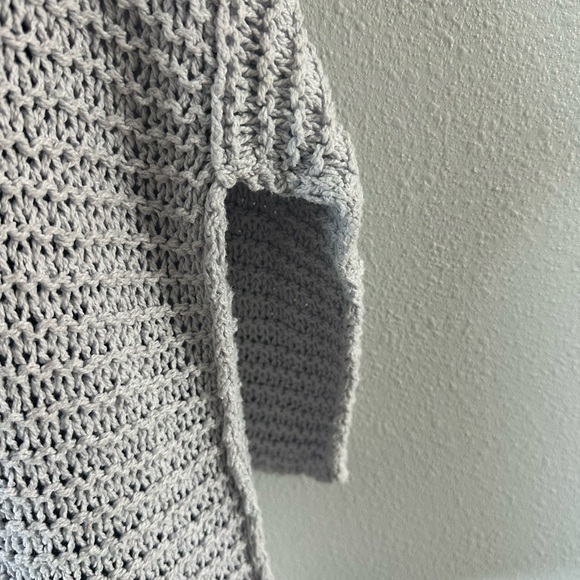 Free People Light Gray V-Neck Sweater - Picture 4 of 10